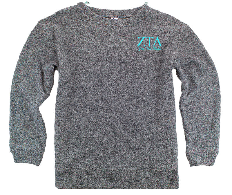 Zeta Tau Alpha Lettered Cozy Sweater