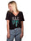 Phi Sigma Rho Tribal Feathers Slouchy V-neck Tee