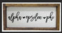 Alpha Epsilon Phi Script Wooden Sign