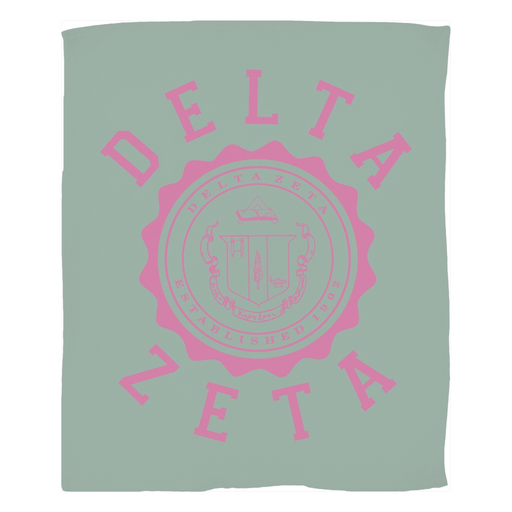Delta Zeta Seal Fleece Blankets