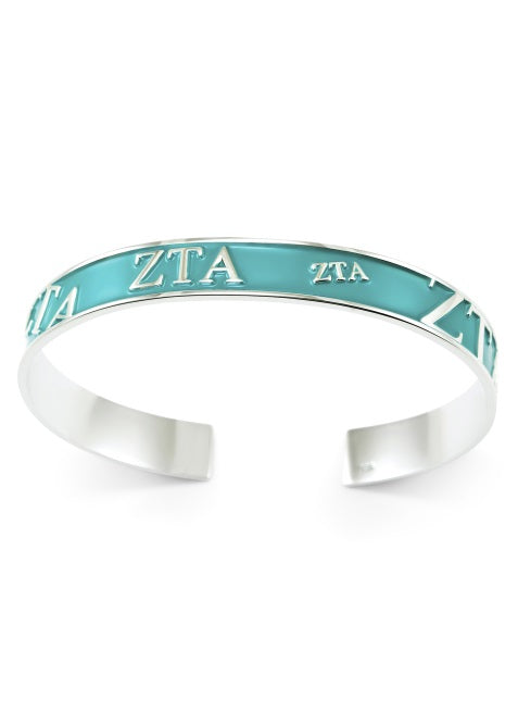 Zeta Tau Alpha Bangle Bracelet
