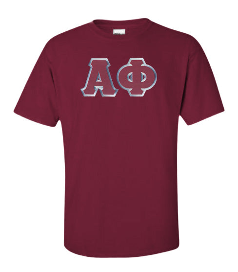 Alpha Phi Lettered T Shirt