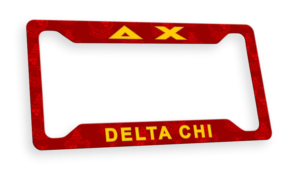 Delta Chi New License Plate Frame