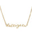 Delta Zeta Script Necklace