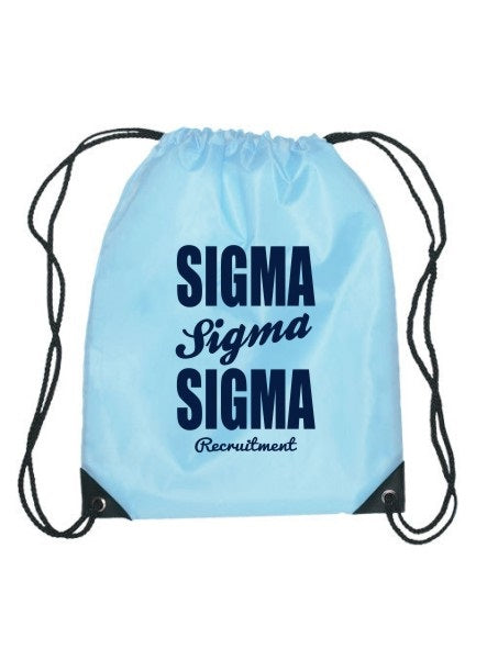 Sigma Sigma Sigma Cursive Impact Sports Bag