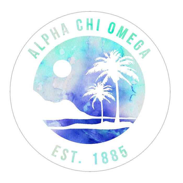 Alpha Chi Omega Oasis Sticker