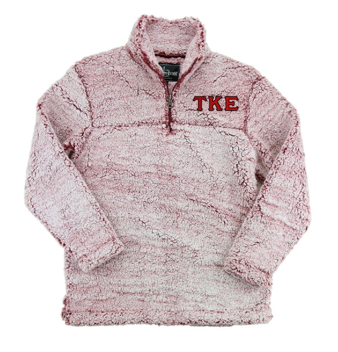 Tau Kappa Epsilon Embroidered Sherpa Quarter Zip Pullover