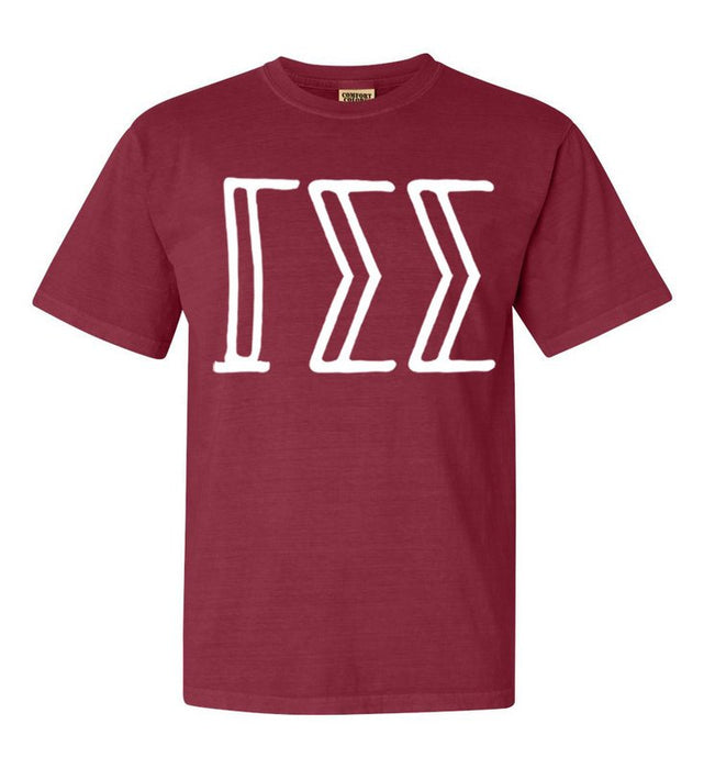 Gamma Sigma Sigma Comfort Colors Greek Letter Sorority T-Shirt