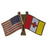 Kappa Alpha USA / Fraternity Flag Pin