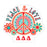 Delta Delta Delta Peace Sticker
