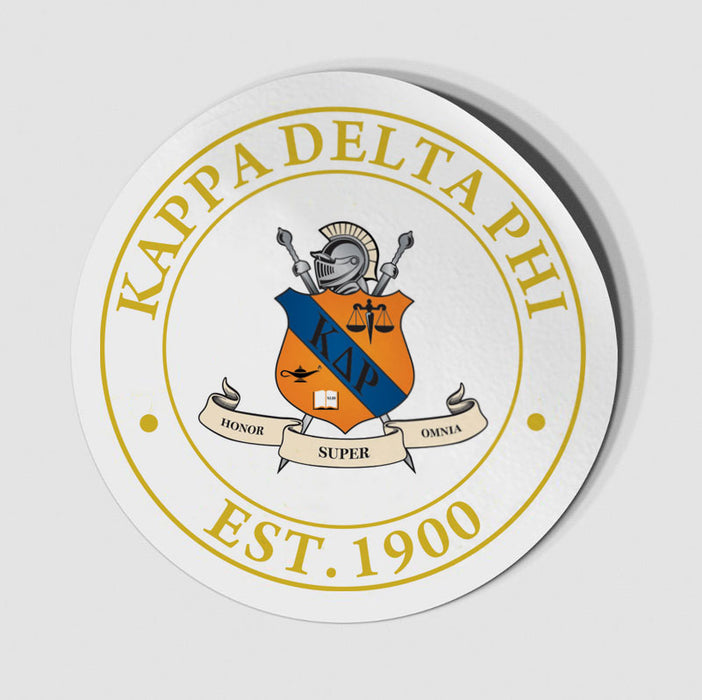 Kappa Delta Rho Circle Crest Decal