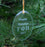 Gamma Phi Beta Engraved Glass Ornament