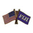 Fiji USA / Fraternity Flag Pin