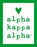Alpha Kappa Alpha Heart Sticker