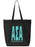 Alpha Sigma Alpha Impact Letters Zippered Poly Tote