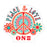 Theta Nu Xi Peace Sticker