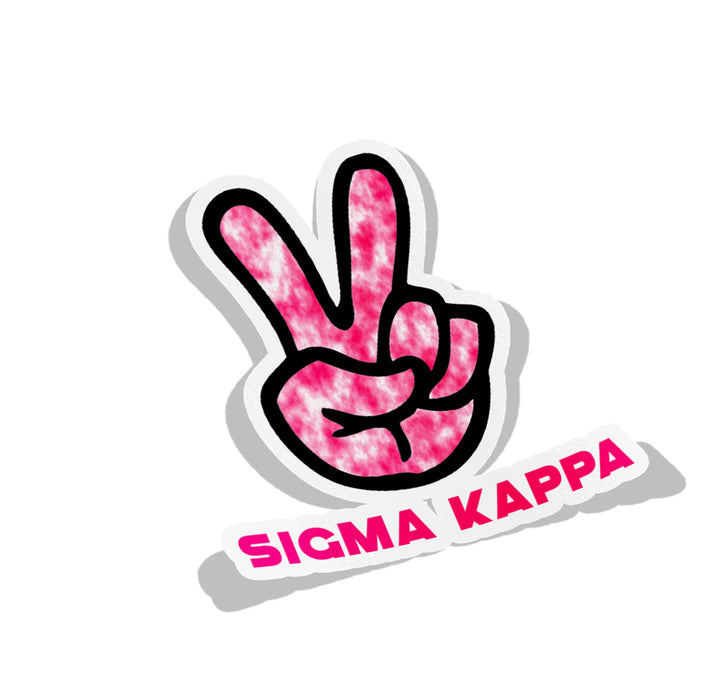Sigma Kappa Peace Sorority Decal