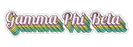 Gamma Phi Beta New Hip Stepped Sticker