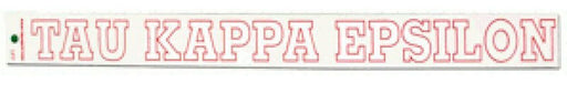 Tau Kappa Epsilon Back Of The Window Long Sticker
