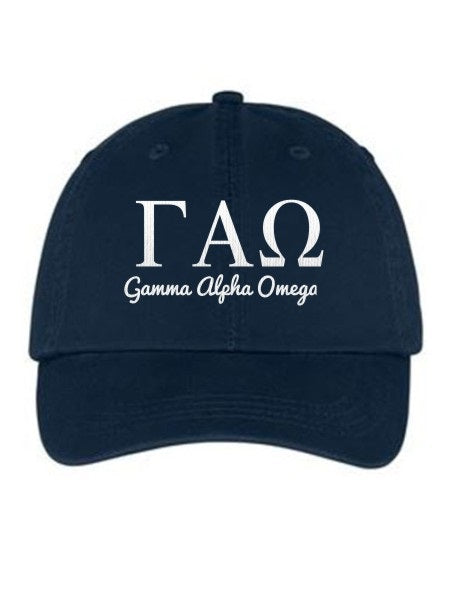 Gamma Alpha Omega Collegiate Curves Hat