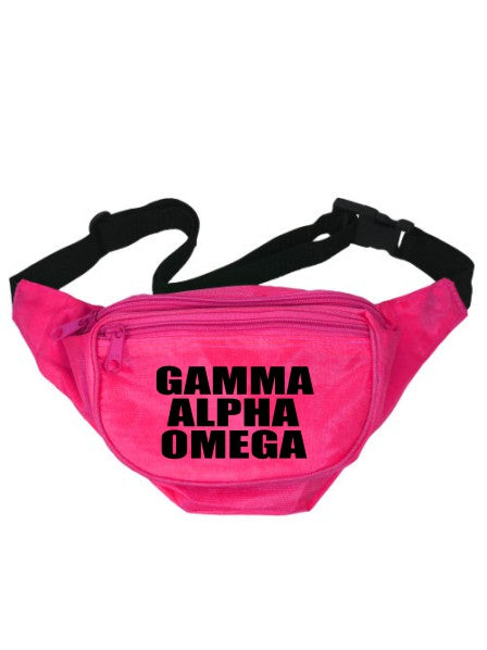 Gamma Alpha Omega Neon Fanny Pack
