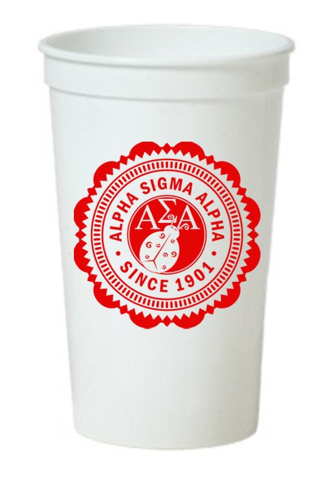 Alpha Sigma Alpha Classic Oldstyle Giant Plastic Cup