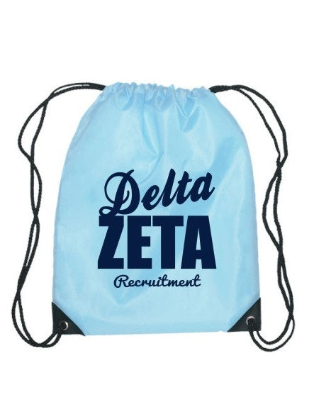 Delta Zeta Cursive Impact Sports Bag