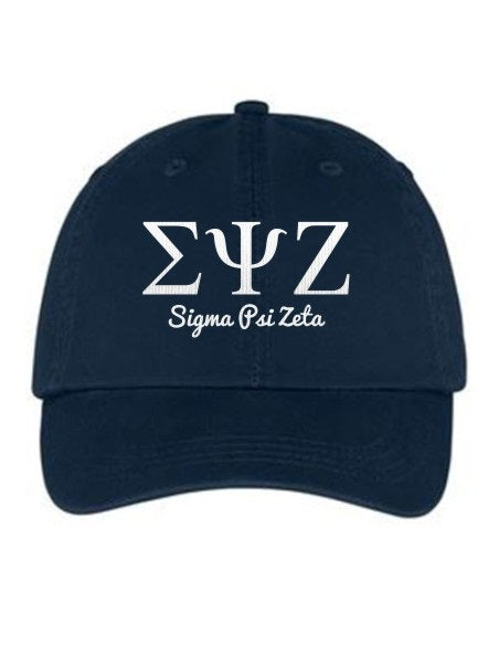 Sigma Psi Zeta Collegiate Curves Hat