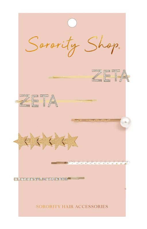 Zeta Tau Alpha Hair Clips