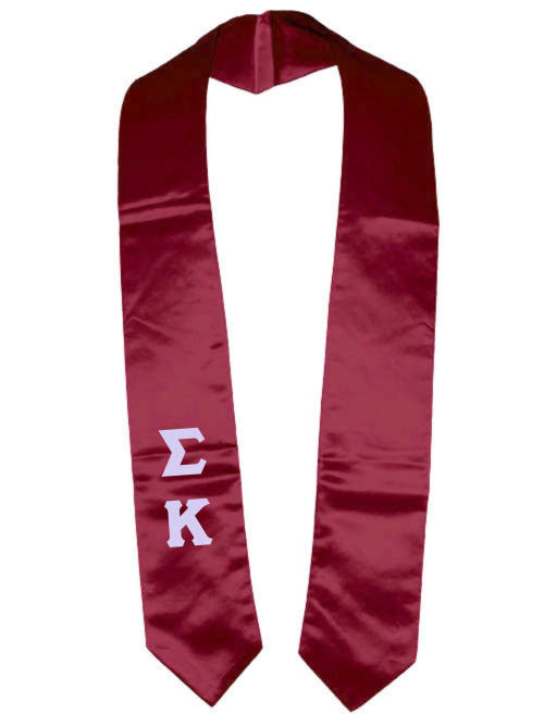 Sigma Kappa Classic Colors Graduation Stole