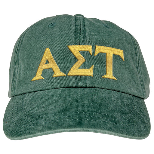 Alpha Sigma Tau Greek Letter Embroidered Hat