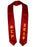 Phi Sigma Rho Vertical Grad Stole with Letters & Year