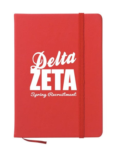 Delta Zeta Cursive Impact Notebook