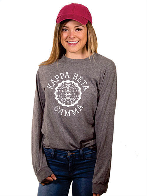 Kappa Beta Gamma Crest Long Sleeve Shirt