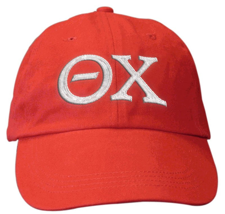 Theta Chi Greek Letter Embroidered Hat