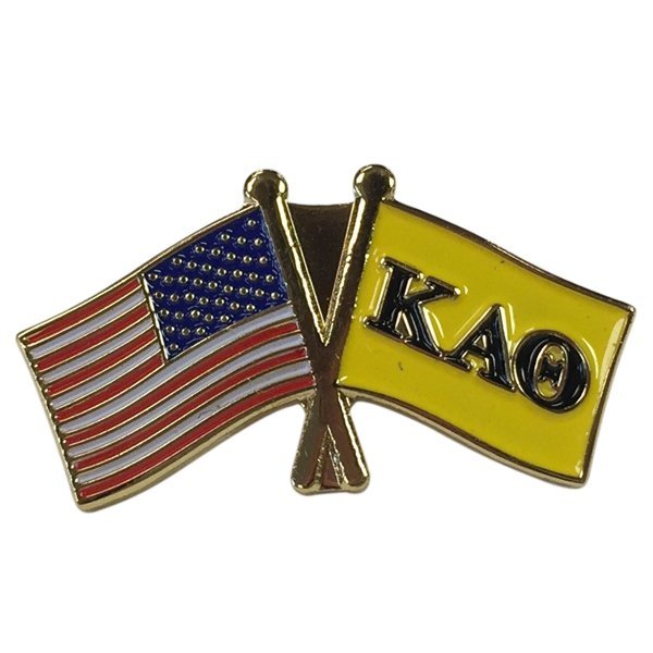 Kappa Alpha Theta USA / Fraternity Flag Pin