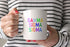 Gamma Sigma Sigma Coffee Mug with Rainbows - 15 oz