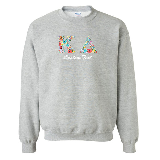 Crewneck Letters Sweatshirt with Custom Embroidery