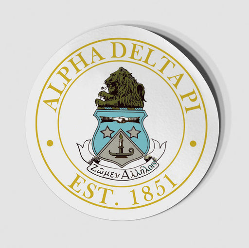 Alpha Delta Pi Circle Crest Decal