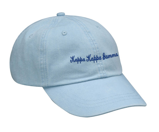 Kappa Kappa Gamma Cursive Embroidered Hat