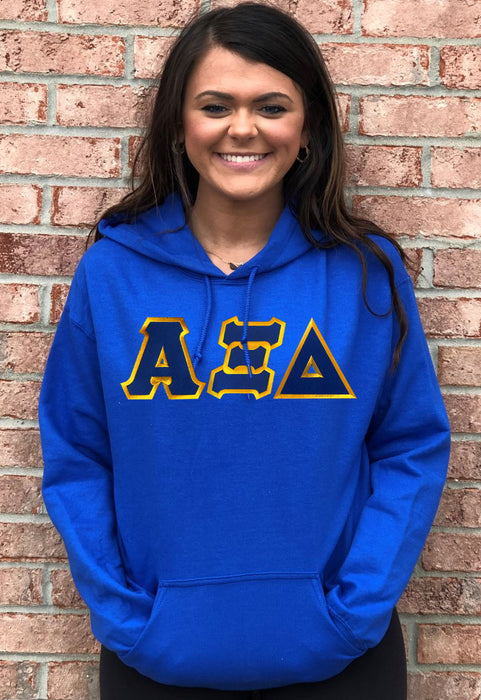 Alpha Xi Delta Lettered Hoodie