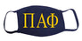Pi Alpha Phi Face Mask With Big Greek Letters