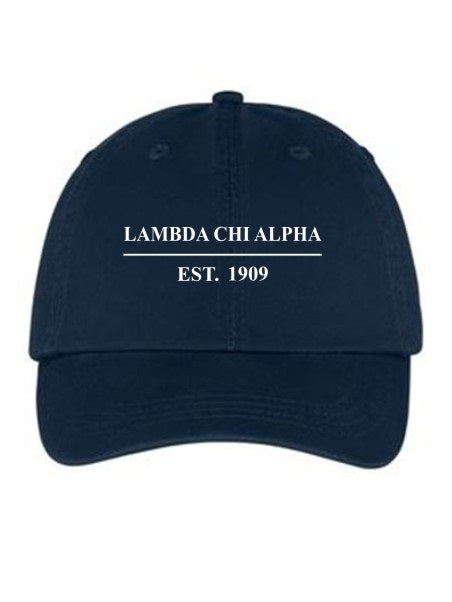 Lambda Chi Alpha Line Year Embroidered Hat