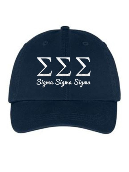 Sigma Sigma Sigma Collegiate Curves Hat