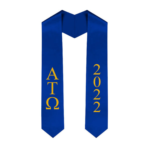 Alpha Tau Omega Vertical Grad Stole with Letters & Year