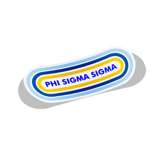 Phi Sigma Sigma Capsule Sorority Decal