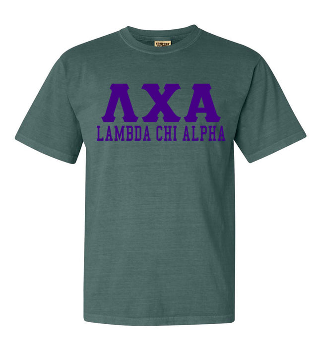 Lambd Chi Alpha Custom Comfort Colors Greek T-Shirt