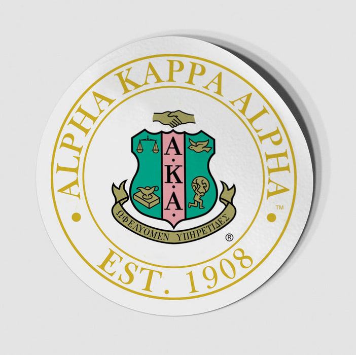 Alpha Kappa Alpha Circle Crest Decal