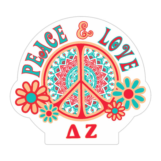 Delta Zeta Peace Sticker
