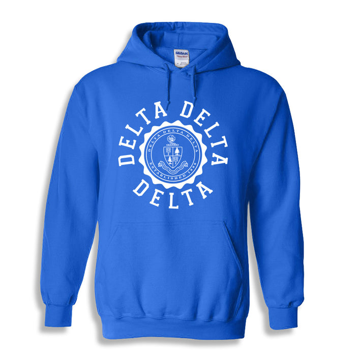 Delta Delta Delta World Famous Seal Crest Hoodie
